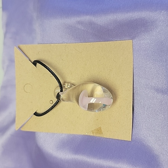 Jewelry - N6 Light Pink - Handblown Glass Mushroom Necklace
